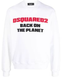 DSquared² - Sweater Met Tekst - Lyst