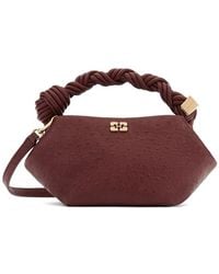 Ganni - Mini Bou Ostrich-Effect Tote Bag - Lyst