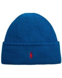 Polo Ralph Lauren - Pony Embroidered Beanie Hat - Lyst