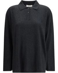 Lisa Yang - Caisa Buttoned Collar Polo Top - Lyst