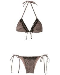 Amir Slama - Embellished Triangle Bikini Set - Lyst