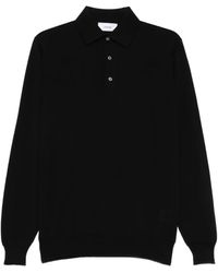 Lardini - Long-Sleeve Wool Polo Shirt - Lyst