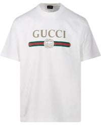 Gucci - Fake Cotton And Silk T-Shirt - Lyst