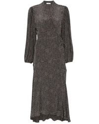 Marc O' Polo - Polka-Dot Wrap Midi Dress - Lyst