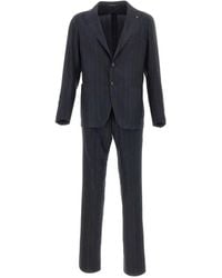 Tagliatore - Pinstripe-Pattern Patch-Pocket Suit - Lyst