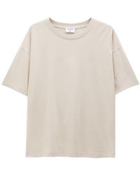 Filippa K - Bio-Baumwoll-T-Shirt mit tiefen Schultern - Lyst