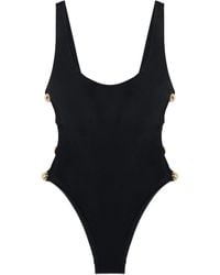 Jonathan Simkhai - Mona Studded Cut-Out Swimsuit - Lyst