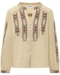 Ba&sh - Faustina Embroidered Blouse - Lyst