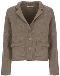 Kangra - Button-Up Knitted Cardigan - Lyst