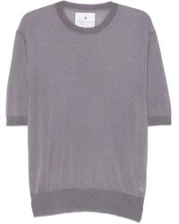 Seven Gauge - Short-Sleeve Ribbed-Trim Sweater - Lyst