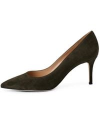 Gianvito Rossi - Gianvito 70 Pointed-Toe Suede Heeled Pumps - Lyst