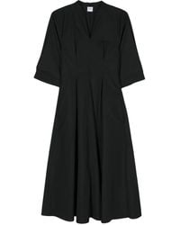 Aspesi - Poplin Flared Maxi Dress - Lyst