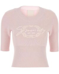 Givenchy - Oberteil mit Logo-Applikation - Lyst
