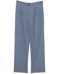 Tagliatore - Belted Straight-Leg Trousers - Lyst