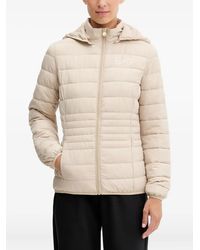 EA7 - Hooded Padded Jacket - Lyst