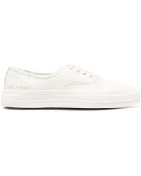 Common Projects - Logo-print Leather Sneakers - Lyst