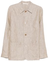 120% Lino - Linen Shirt Jacket - Lyst