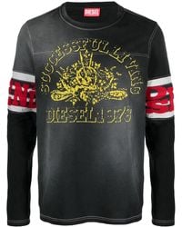 DIESEL - Ju Long Sleeves T-shirt Clothing - Lyst
