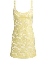 Alice + Olivia - Charlotte Floral Jacquard Mini Dress - Lyst