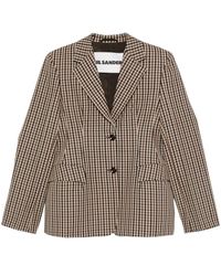 Jil Sander - Checked-Pattern Blazer - Lyst
