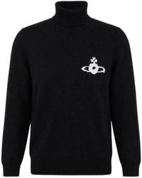Vivienne Westwood - Orb-Motif Roll-Neck Sweater - Lyst