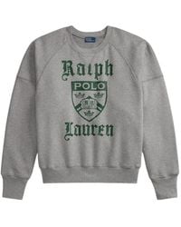 Polo Ralph Lauren - Logo-Print Raglan-Sleeve Sweater - Lyst