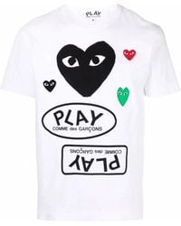 COMME DES GARÇONS PLAY - Heart T-Shirt - Lyst