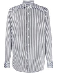 Lardini - Striped Button-Down Shirt - Lyst