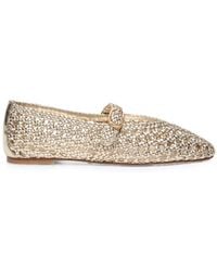 Stuart Weitzman - Prim Woven Mary Jane Shoes - Lyst