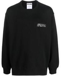 Moschino - Logo-Print Organic Cotton Sweatshirt - Lyst