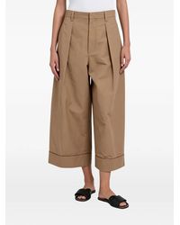 Brunello Cucinelli - Pleated Turn-Up Trousers - Lyst