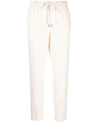 Peserico - Drawstring-waist Cotton-blend Track Pants - Lyst