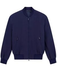 Giorgio Armani - Zip-Up Bomber Jacket - Lyst