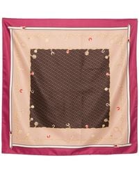 Liu Jo - Sciarpa Con Stampa Catena E Monogramma - Lyst