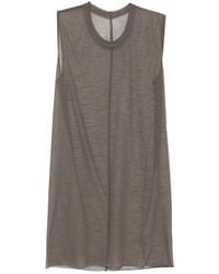 Rick Owens - Round-Neck Sleeveless Top - Lyst