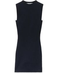 Alexander Wang - Robe Courte En Maille Nervurée - Lyst