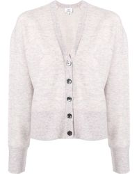 Calvin Klein Cardigan mit V-Ausschnitt - Lila