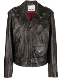 Isabel Marant - Barbara Jacket In Vintage Leather - Lyst