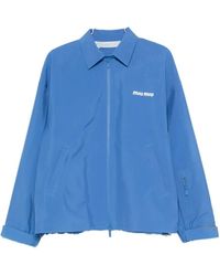 Miu Miu - Zip-Up Windbreaker - Lyst