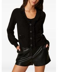 Twinset - Cardigan And Top With Ruffles - Lyst