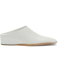 Jil Sander - Square-Toe Leather Mules - Lyst