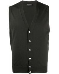 Dell'Oglio - V-Neck Merino Wool Vest - Lyst
