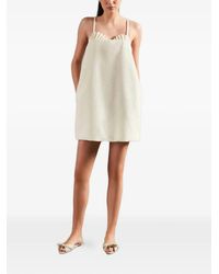 Adriana Degreas - Shell-Detail Sleeveless Mini Dress - Lyst