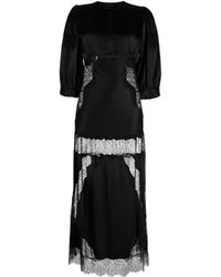 Cynthia Rowley - Pleat-detail Silk Maxi Dress - Lyst
