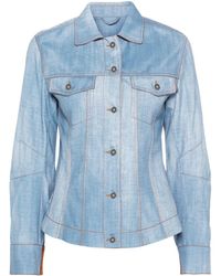 Ermanno Scervino - Giacca con stampa denim - Lyst