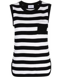 Ferragamo - Stripe-Pattern Virgin-Wool Vest - Lyst