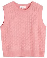Chinti & Parker - Cable-Knit Cashmere Tank Top - Lyst