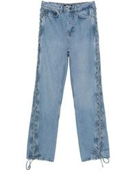 ROTATE BIRGER CHRISTENSEN - Lace-Up Jeans - Lyst