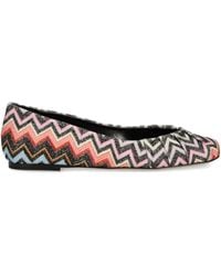 Missoni - Zigzag-Patterned Ballerinas - Lyst