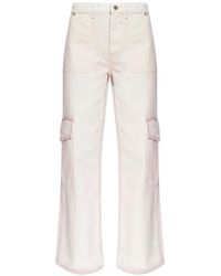 Ganni - Pantalon À Poches Cargo - Lyst
